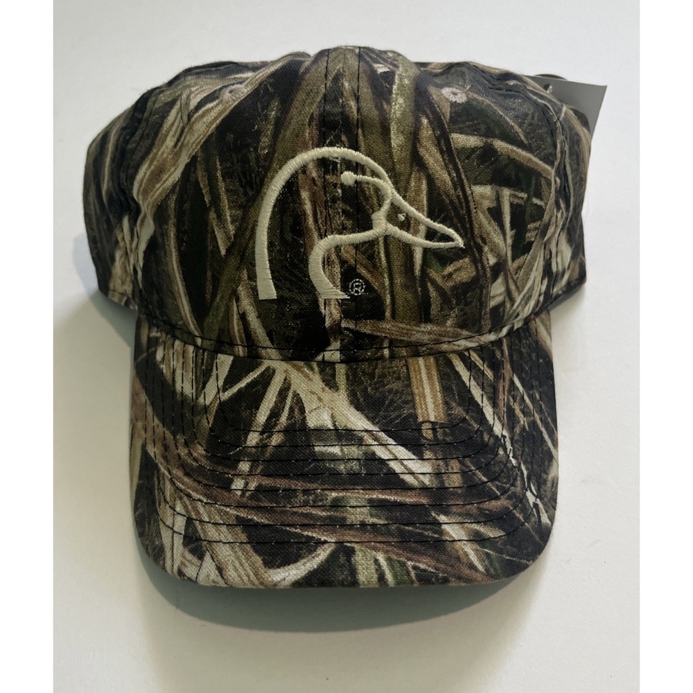 NWT Ducks Unlimited Mossy Oak Camo Strapback Hat Cap Green‎ Brown Hunting NEW